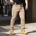 thumbnail image 2 of Hiking Shorts Men Wide Leg Drawstring Joggers Pants Slim Fit Dress Pants Tapered Work Cropped Trousers, 2 of 6