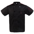 thumbnail image 2 of Capa del cocinero de la malla de las mangas cortas, uniforme de la ropa de trabajo del restaurante de la manga de la malla de la cocina de las mujeres 2XL Soledad Chaqueta de chef para hombres, 2 of 9