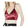 thumbnail image 3 of Project 28 Womens Crushed Velvet Bralette, Pink, Large, 3 of 3