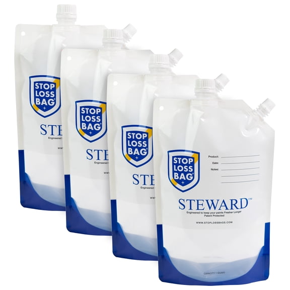 StopLoss Bags for Paint Airtight Reusable Durable 4 Pack 1 Liter