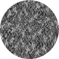 thumbnail image 1 of Ahgly Company Indoor Round Patterned Dark Gray Black Area Rugs, 5' Round, 1 of 6
