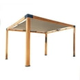 thumbnail image 2 of Backyard Discovery Brendan 12'x10' Cedar Wood Pergola Kit, Shade Sail Canopy, PowerPort, 2 of 15