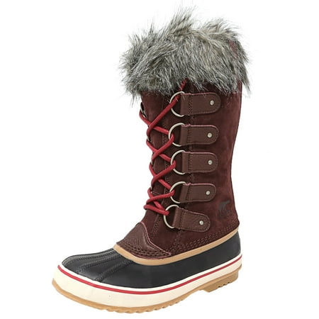 Sorel Women's Joan Of Arctic Redwood / Red Element Mid-Calf Leather Snow Boot - (Best Version Of Das Boot)