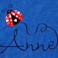 thumbnail image 2 of CafePress - Ladybug Anne - Cute Infant Baby Football Bodysuit, 2 of 3