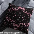 thumbnail image 2 of Homewish Cherry Blossoom Fabric by the Yard 1 Yard,Japanese Style Home Decor Fabric by the Yard,Pink Black Sewing Fabric For Girl Teens,Ultra Soft Home Decor, 2 of 6