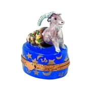Capricorn Zodiac Artoria Limoges Box Porcelain Figurine