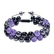 thumbnail image 2 of 8MM Natural Amethyst Double-layer Bracelet Magnet Beaded Bracelet Men And Women Couple Bracelet, 2 of 7