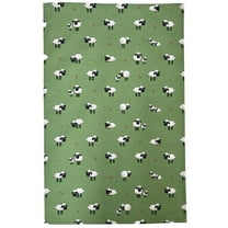 Samuel Lamont Fluffy Flock Green, Cotton Tea Towel
