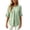 #0213-Green, variant on Shihyeh Womens Tops Dressy Casual Pleated Scoop Neck 3/4 Sleeve Summer Shirts Office Work Blouses