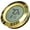Gold, variant on Prestige Import Group Round 2" Digital Hygrometer Thermometer for Cigar Humidors - Gun Metal - 1 Piece
