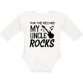 thumbnail image 3 of Inktastic For the Record, My Uncle Rocks Boys or Girls Long Sleeve Baby Bodysuit, 3 of 5