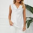 thumbnail image 4 of ALLLIST White Cute Summer Tops for Women V-Neck Solid Sleeveless Tank Tops Tank Tops Women XL, 4 of 9