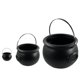 thumbnail image 3 of Cubo de plástico para llamas Deeceymbur Witch Pot, caldero negro para dulces y decoraciones de Halloween S, 3 of 6