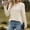 Beige, variant on Aloohaidyvio Womens Round Neck Sweaters Lightweight Long Sleeve Tunic Tops Shirts Casual Sweatshirt Trendy