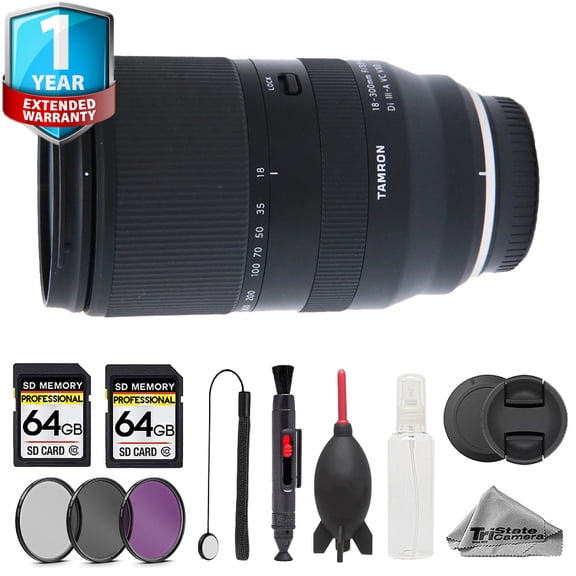 Tamron 18-300mm Lens - 10pc 128GB Memory Bundle   1 Yr Warranty