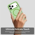 thumbnail image 6 of Magnetic for iPhone 11 Case, Wireless Charging Support, Military Grade Drop Protection, Non-Yellowing Slim Lightweight Shockproof Phone Case Cover for iPhone 11, Green, 6 of 7