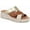 Tan/Gold, variant on Women's Uptown Sunset Wedge Slide Sandal Cinder Rose Multi Leather 11M