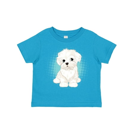

Inktastic Maltese Puppy Dog Gift Toddler Boy or Toddler Girl T-Shirt