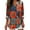 510_Orange, variant on Long Sleeve Workout Tops for Women V Neck Shirt Boho Multi Style Blouse Novelty Graphic Plus Size Pullover Beach Vacation Clothes Orange XXXL