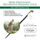 thumbnail image 4 of Imported Shillelagh Wooden Irish Walking Stick, Handcrafted 100% Blackthorn Wood Cane, Handles All Unique, Black High Gloss Lacquered, Made in Ireland 36", 4 of 5