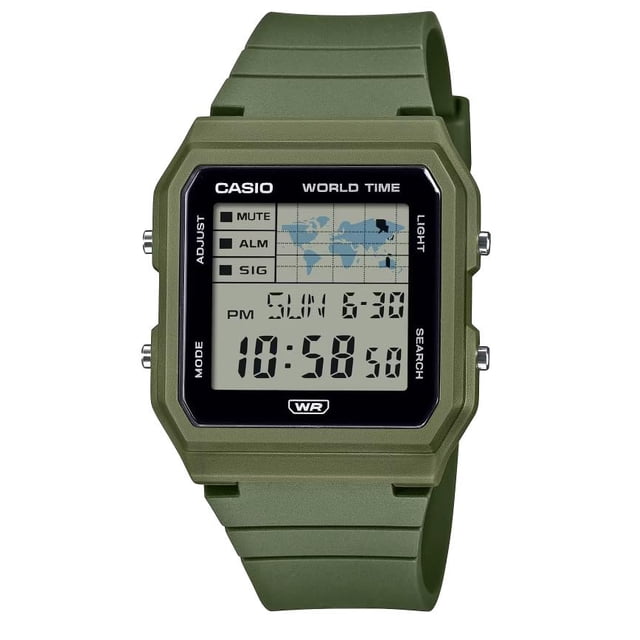 Reloj digital Casio Pop LF-30W LED con cronómetro mundial