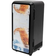 Mini Car Refrigerator, 9V 2A 5V 1A USB Rapid Cooling Electric Trunk Fridge Small Portable Food Beverages Drinks Cosmetics Cooler (01)