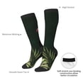 thumbnail image 4 of KLL Palm Leaves And Exotic Birds Print Cool Socks Men's Women's Crew Socks Funny Crazy Novelty Stockings, 4 of 6