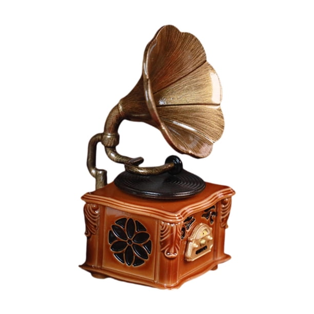 Dollhouse Gramophone Model Model Model Life Scene Fonograph Fonograph Play Play Toy For Teatable Playhouse Kitchen