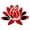 Red, variant on Xoxingysm Wall Stickers 3D Mirror Wall Sticker Multicolor Flower Decal Home Room Art-Murals Decor, 1X Wall Sticker