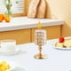 thumbnail image 5 of Set de candelabros de cristal dorado - Candelabro votivo de cristal elegante con cuentas para luces de té, decoración de mesa de mesa de boda y casa, 5 of 6