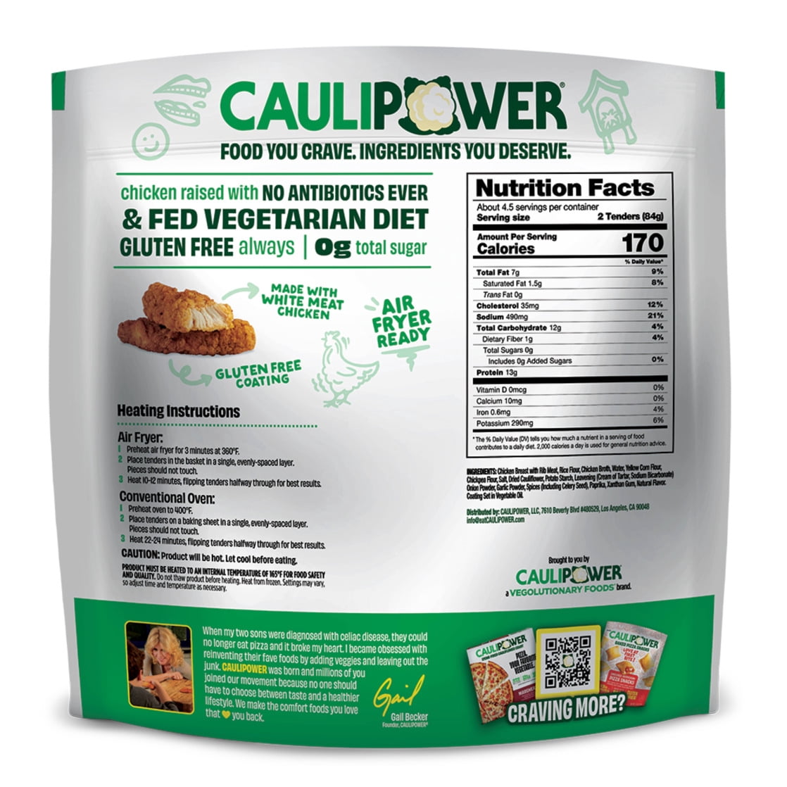 CAULIPOWER All Natural Chicken Tenders, 14 oz