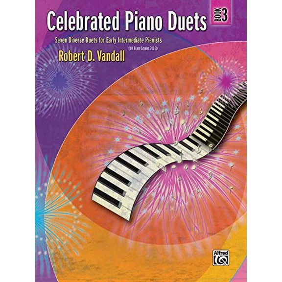 Pre-Owned Alfred Celebrated Piano Duets, Book 3 -Piano Duet (1 Piano, 4 Hands) Book