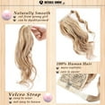 thumbnail image 3 of My-Lady 100% Remy Human Ponytail Hair Extension Wrap Around Real Curly Wavy Human Hair Hairpieces 18inch #18P613 Ash Blonde & Bleach Blonde, 3 of 8