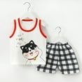thumbnail image 2 of Yievot 3 Months-6 Years Toddler Baby Girl Outfits Cute Print Sleeveless Tank Top Set with Shorts 2Pcs Sport Exercise Playwear 2025 Baby Gifts, 2 of 3