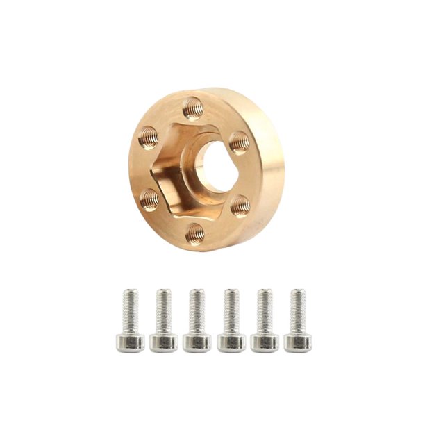 Tholdsy Conector de rueda de latón, accesorios prácticos impermeables para RC Crawler, pieza de repuesto de coche reutilizable a prueba de óxido, Kits de construcción modelo 6 mm Tholdsy FN011845-01