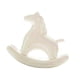 thumbnail image 4 of Estatua de caballo mecedor de cerámica, adorno artesanal moderno, coleccionable, galvanizada Blanco, 4 of 9