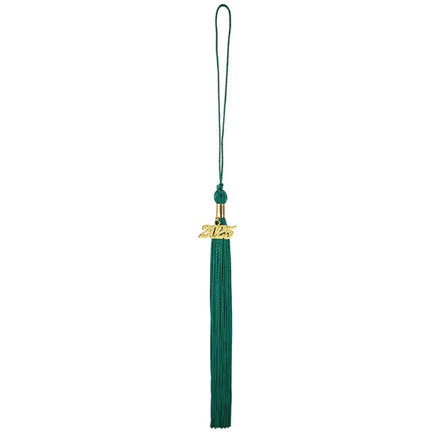 Borla de Graduación con Dije de Fecha, Accesorio para Birrete, Recuerdo, Borla de Celebración con Fecha Dorada del Año para Graduación Universitaria, Universitaria, Escolar.