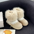 thumbnail image 2 of SKIUHS Women's Faux Fur Boots - Furry Fluffy Winter Snow Boots for Women, 2 of 4