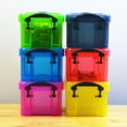 thumbnail image 4 of CHUANK Mini Plastic Storage Box with Locking Lid Clear Plastic Organizer for Small Crafts Stationery Jewelry Sewing Classroom, 4 of 19