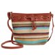 thumbnail image 2 of Fashion Lady Bohemian Stripe Bucket Bag con bolsa de hombro inclinada Regalos para mujeres marrón, 2 of 9