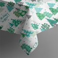 thumbnail image 4 of Green Christmas Tree and Text Pattern Rectangle Tablecloth 60"x120",Waterproof Polyester Rectangle Table Cloth, Wipeable Spillproof Polyester Tablecloth for Dining, Camping, Indoor and Outdoor, 4 of 6