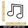 thumbnail image 2 of Music Eighth Notes Outline Rubber Stamp for Scrapbooking Crafting Stamping - Small 3/4 Inch, 2 of 7