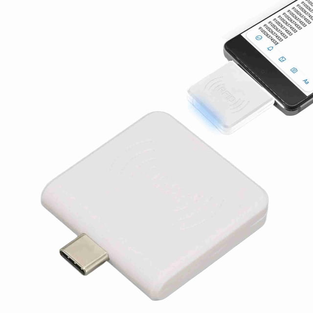 Credit Card Reader, 125Khz Portable Smart Card Reader Square Card Reader Credit Card Reader Mobile Phone Card Reader Smart Card Reader