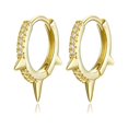 thumbnail image 1 of Pendiente, Pendientes de aro pequeños y lindos chapados en oro de 18 quilates para mujer oro, 1 of 4