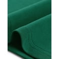 thumbnail image 5 of Vestido casual de longitud a la rodilla con cuello cuadrado y mangas largas de puntos suizos para mujer INSPIRE CHIC con bolsillos M Verde oscuro, 5 of 5