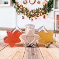 thumbnail image 3 of Botella de té de leche de árbol de Navidad, taza de té transparente desechable, botella de bebida en forma de estrella Pentagonal, taza de té de leche de plástico, 3 of 4