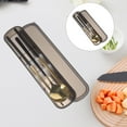 thumbnail image 3 of 2 Sets Stainless Steel Cutlery and Portable Chopsticks Kit for Restaurant, Student, Travel, and Outdoor Use, 3 of 6