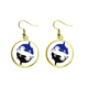 thumbnail image 1 of Simetría de ballenas Ear Dangle Golden Drop Earring Jewelry Mujer Unbranded M, 1 of 3