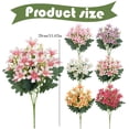 thumbnail image 3 of Cosmug Artificial Flowers Cemetery Memorial Bouquet Faux Silk Flowers Bundle for Grave Outdoor Home Decor Table Centerpieces Window Box Wedding Arrangement 1 Artificial Flower, 3 of 9