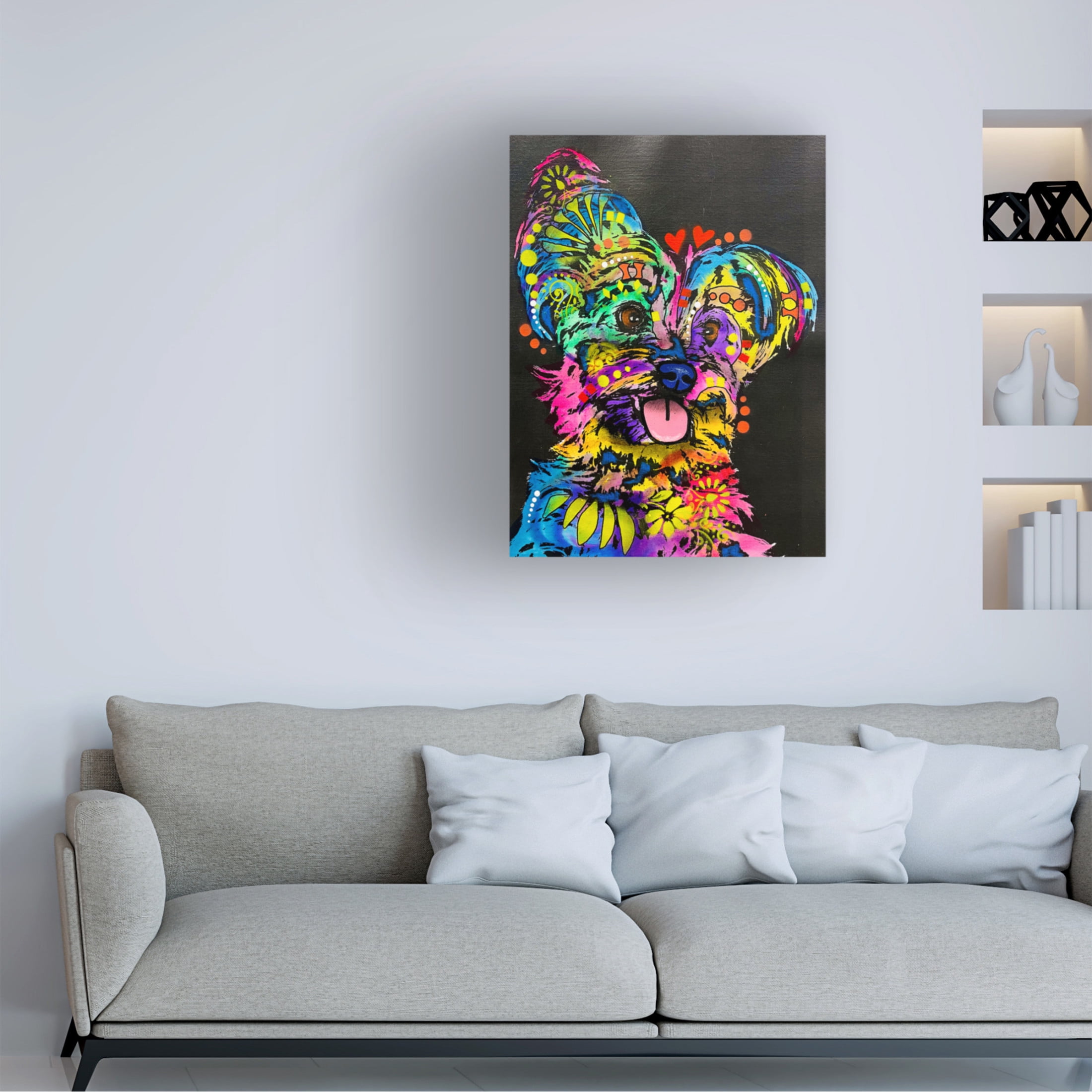 Canvas Wall Art - Dean Russo 'Is That A Present For Me' Wall Art for Living Room, Bedroom, or Office Décor by Trademark Fine Art - 14 x 19 Inches
